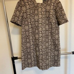 Zara Snake Skin Shift Dress
